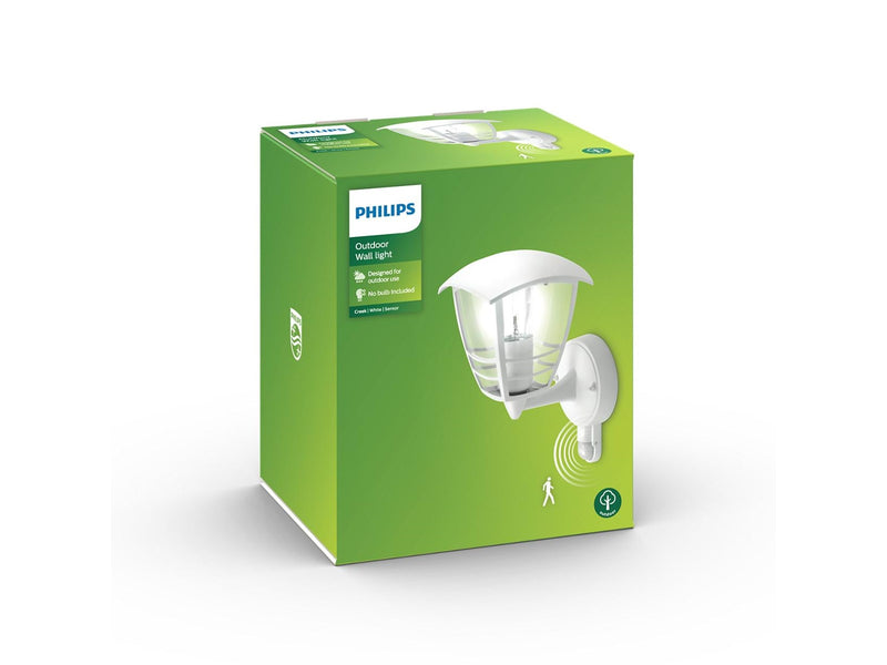 Philips Creek wall lantern white 1x60W 230V