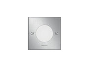 Philips Crust bodeneinbauspot, LED 3W, 2700K, edelstahl