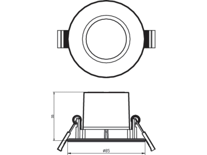 Philips DIVE SL261 RD 070 5.5W 27K BL IP65R 3PK