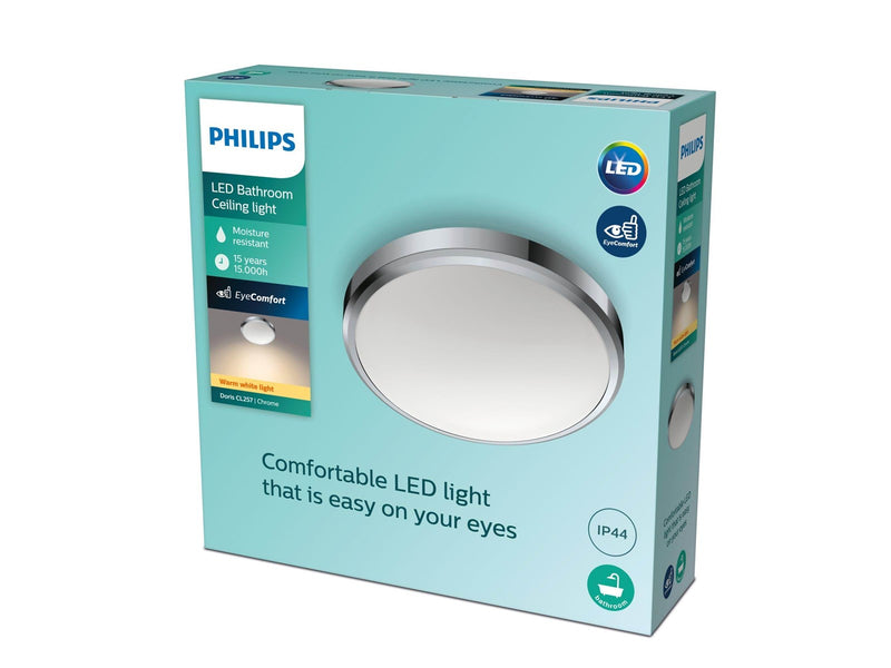 Philips Doris ceiling 17W 2700K chrome