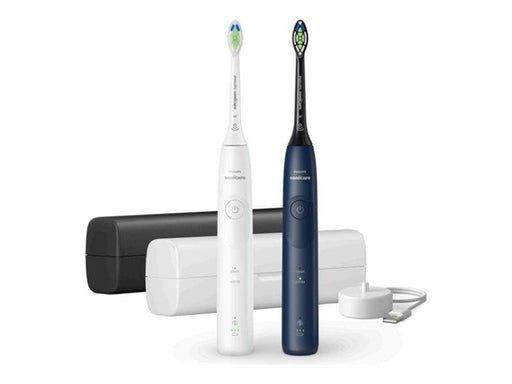 Philips Elektrische Zahnbürste Sonicare 5500 series HX7119 - tooth brush - white/navy blue