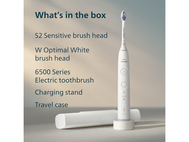 Philips Elektrische Zahnbürste Sonicare 6500 series HX7410/02 - tooth brush - white