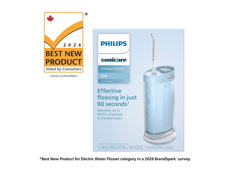 Philips Elektrische Zahnbürste Sonicare Compact Flosser 1000 HX3333 - oral irrigator - blue