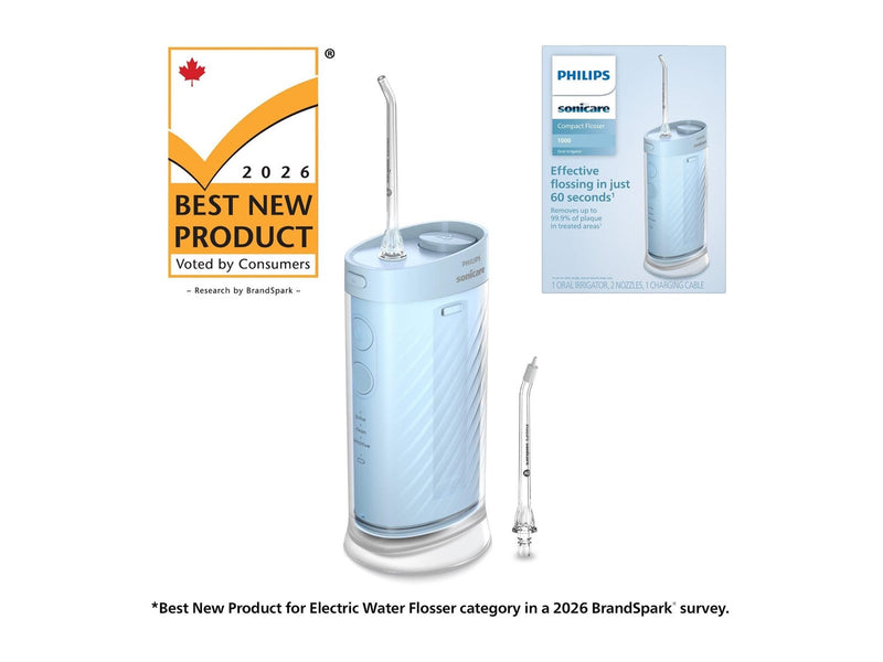 Philips Elektrische Zahnbürste Sonicare Compact Flosser 1000 HX3333 - oral irrigator - blue