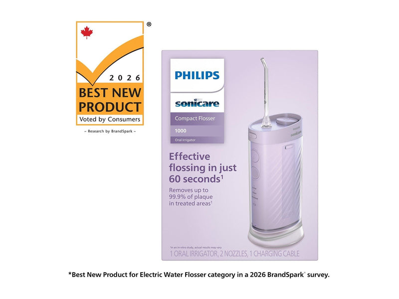 Philips Elektrische Zahnbürste Sonicare Compact Flosser 1000 HX3333 - oral irrigator - purple