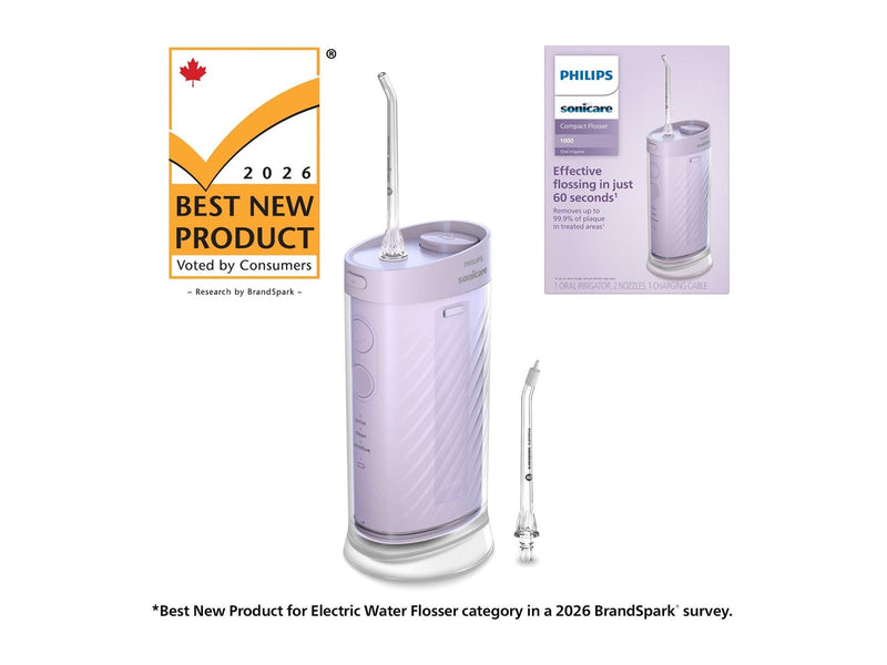 Philips Elektrische Zahnbürste Sonicare Compact Flosser 1000 HX3333 - oral irrigator - purple