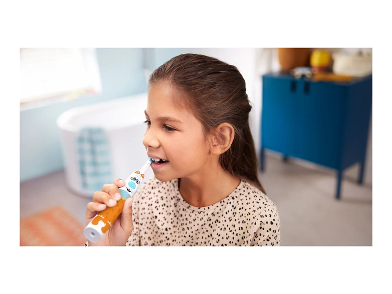Philips Elektrische Zahnbürste Sonicare For Kids HX3603 - Design a Pet Edition - tooth brush - white/aqua blue