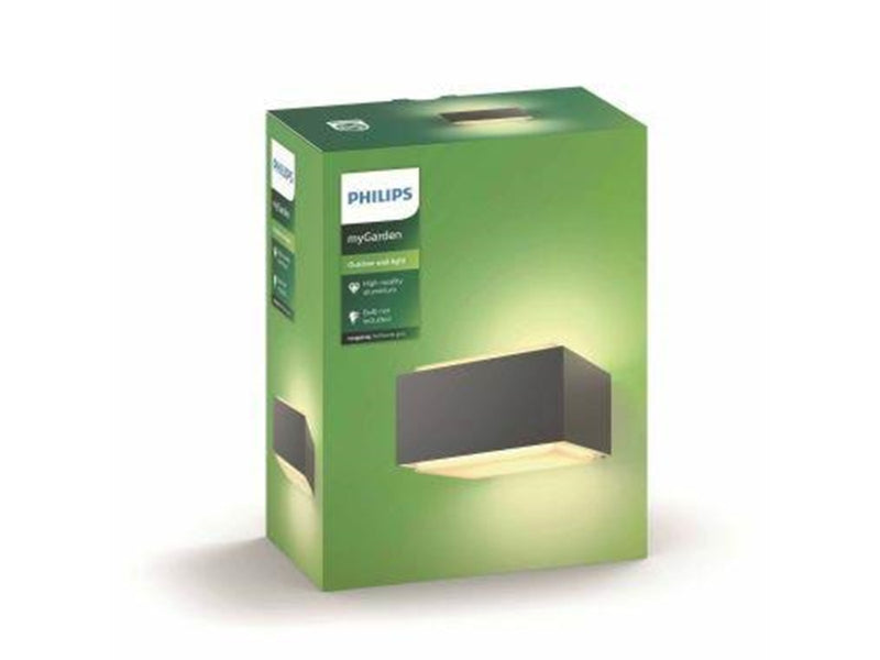 Philips Hedgehog außenwandleuchte, anthrazit