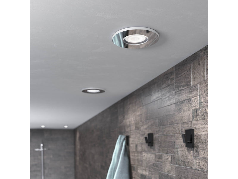 Philips Hue Adore Bathroom Recessed Downlight - Chrome - 3-pack