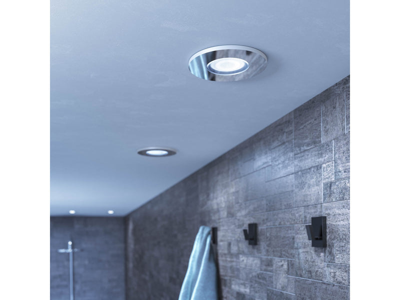 Philips Hue Adore Bathroom Recessed Downlight - Chrome - 3-pack