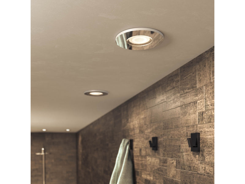 Philips Hue Adore Bathroom Recessed Downlight - Chrome - 3-pack