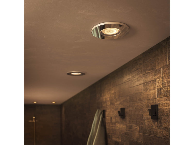 Philips Hue Adore Bathroom Recessed Downlight - Chrome - 3-pack