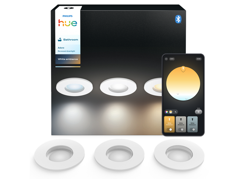 Philips Hue Adore recessed white 3x4.2W