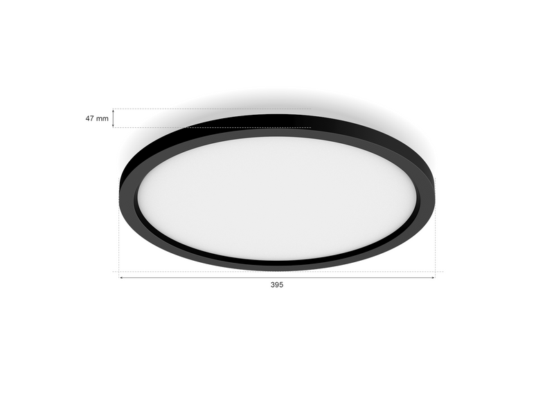 Philips Hue Aurelle panel round black