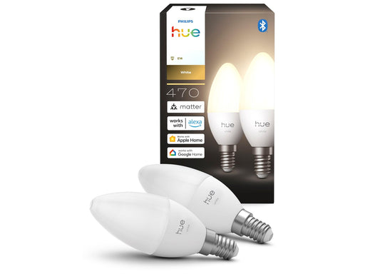 Philips Hue B39 Candle - E14 bulb - White - 2 pack