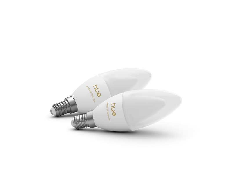 Philips Hue B39 Candle - E14 bulb - White ambiance  - 2 pack