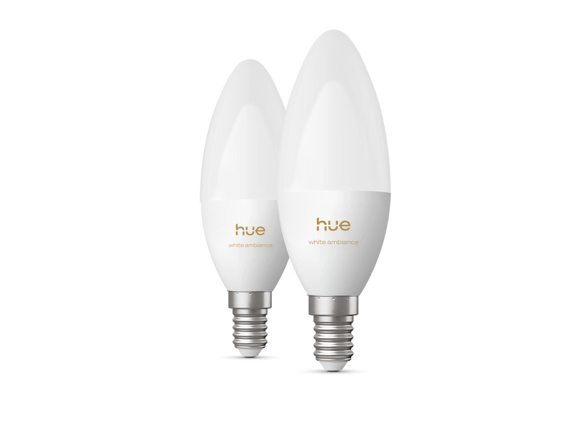 Philips Hue B39 Candle - E14 bulb - White ambiance  - 2 pack