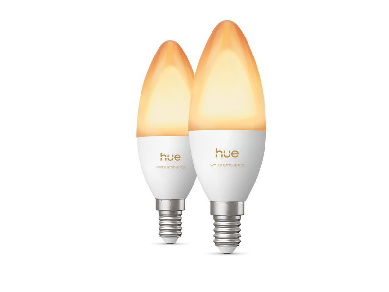 Philips Hue B39 Candle - E14 bulb - White ambiance  - 2 pack