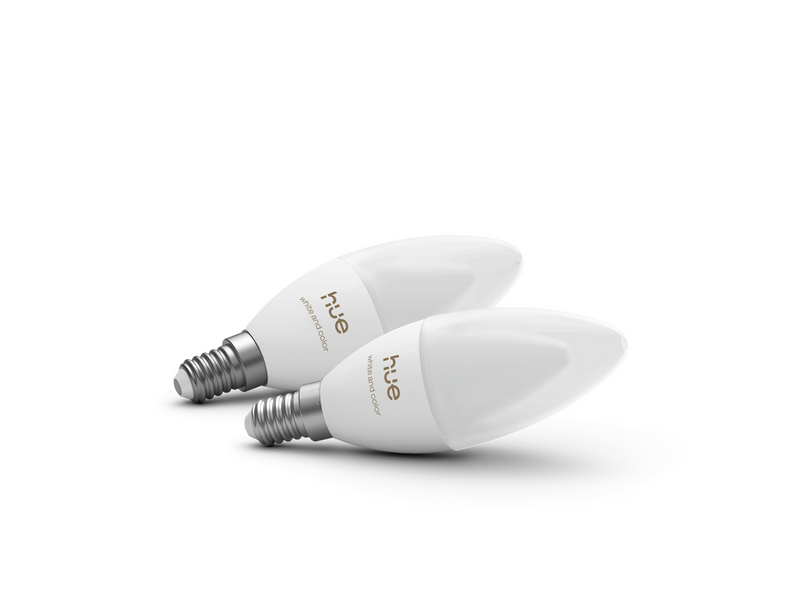 Philips Hue B39 Candle - E14 bulb - White and color ambiance - 2 pack
