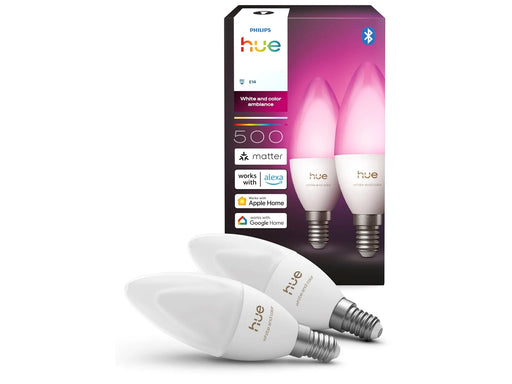Philips Hue B39 Candle - E14 bulb - White and color ambiance - 2 pack