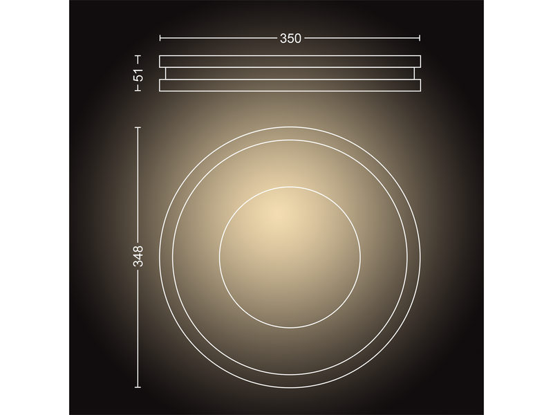 Philips Hue Being Plafond Ceiling Light - White