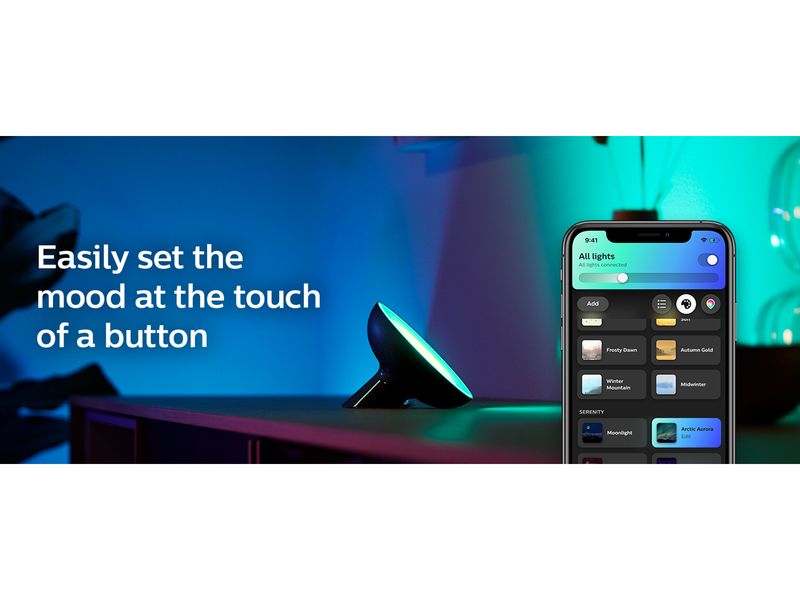 Philips Hue Bloom Tragbare Tischleuchte - BT - Schwarz