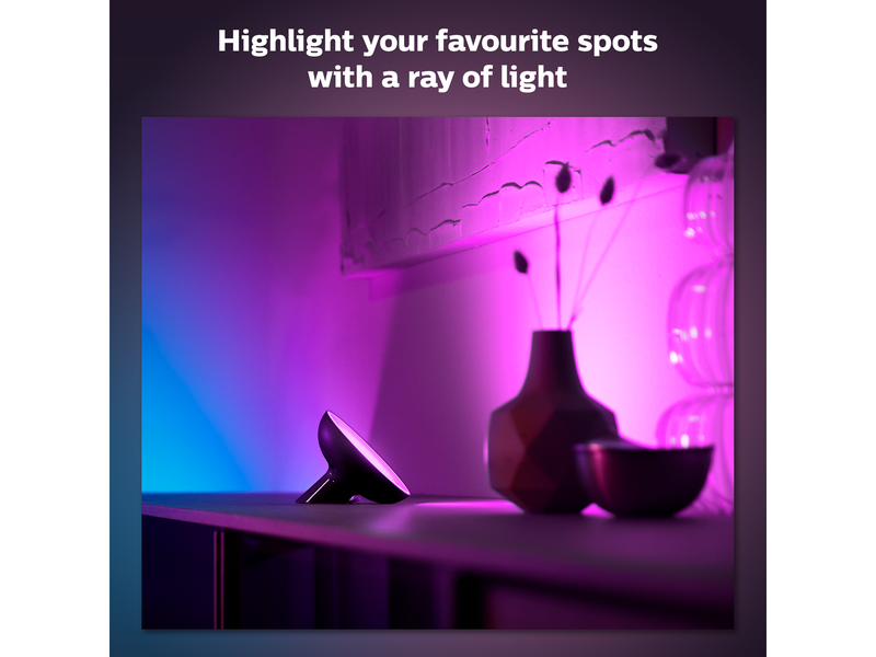 Philips Hue Bloom Tragbare Tischleuchte - BT - Schwarz