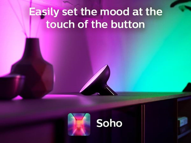 Philips Hue Bloom Tragbare Tischleuchte - BT - Schwarz