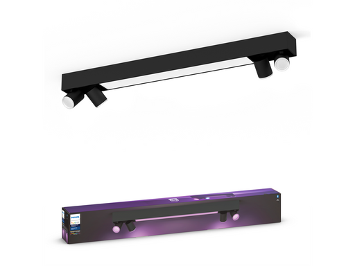 Philips Hue Centris 4-er Spots 5.7W - schwarz