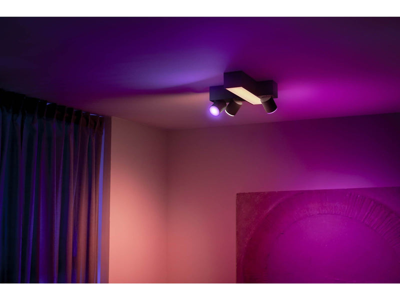 Philips Hue Centris Cross 3-er Spots 5.7W - schwarz