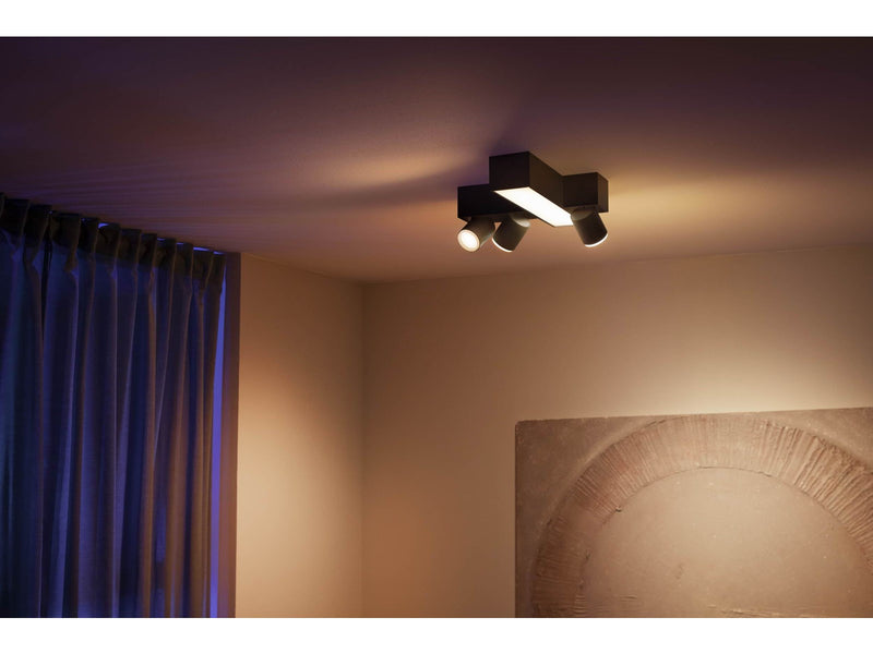 Philips Hue Centris Cross 3-er Spots 5.7W - schwarz