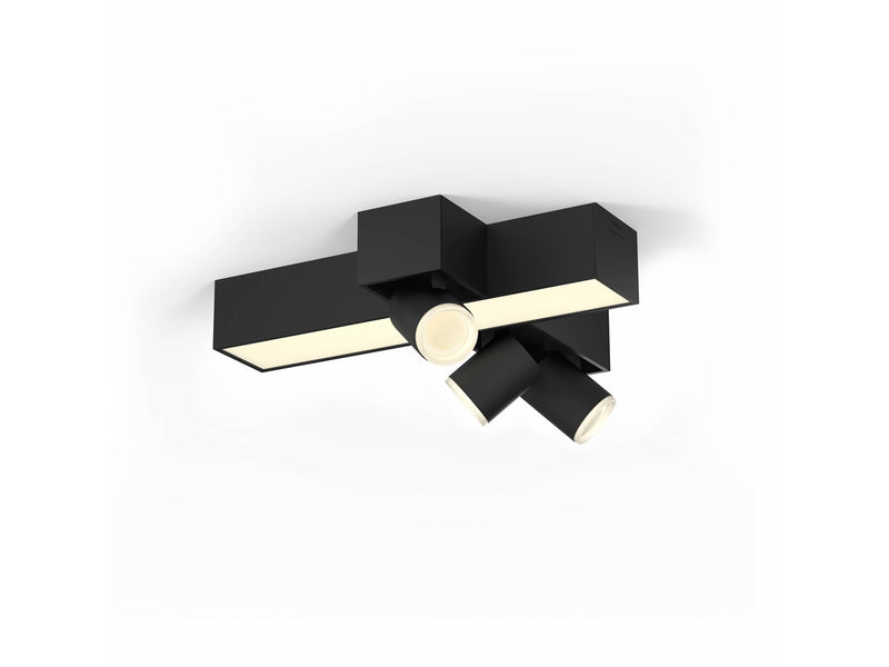 Philips Hue Centris Cross 3-er Spots 5.7W - schwarz