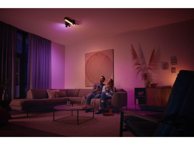 Philips Hue Centris Cross 3-er Spots 5.7W - schwarz
