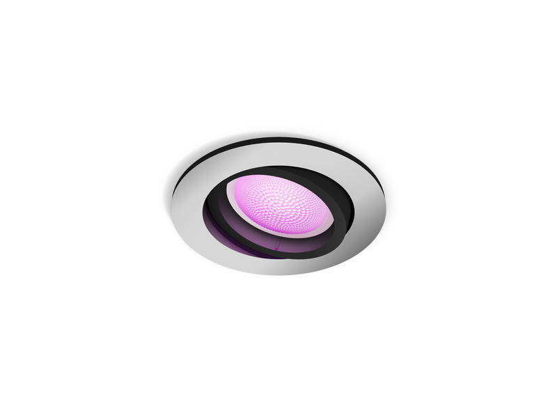 Philips Hue Centura Recessed Spotlight Round - Aluminium