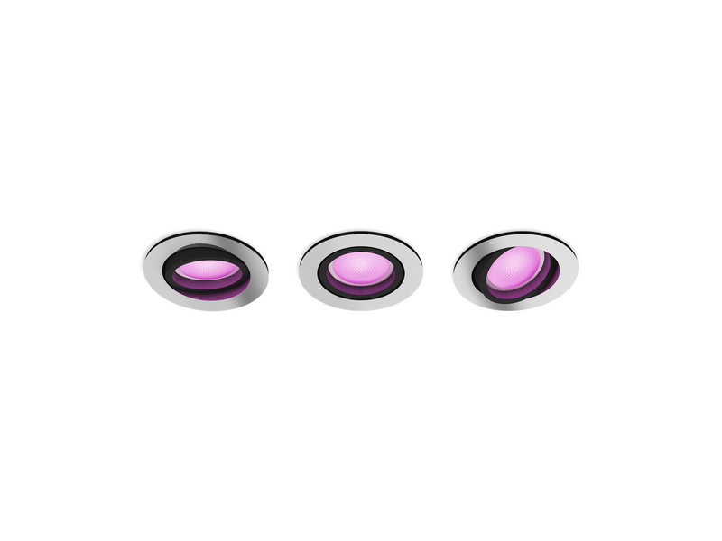 Philips Hue Centura Recessed Spotlight Round - Aluminium - 3-Pack