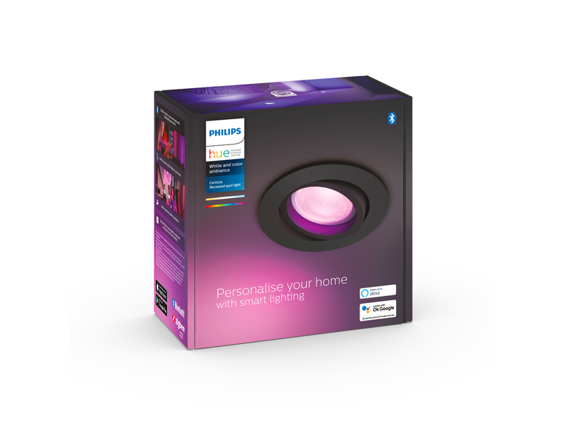 Philips Hue Centura Recessed Spotlight Round - Black