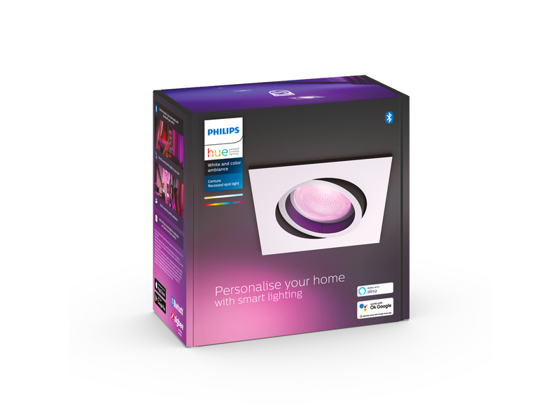 Philips Hue Centura Recessed Spotlight Square - White