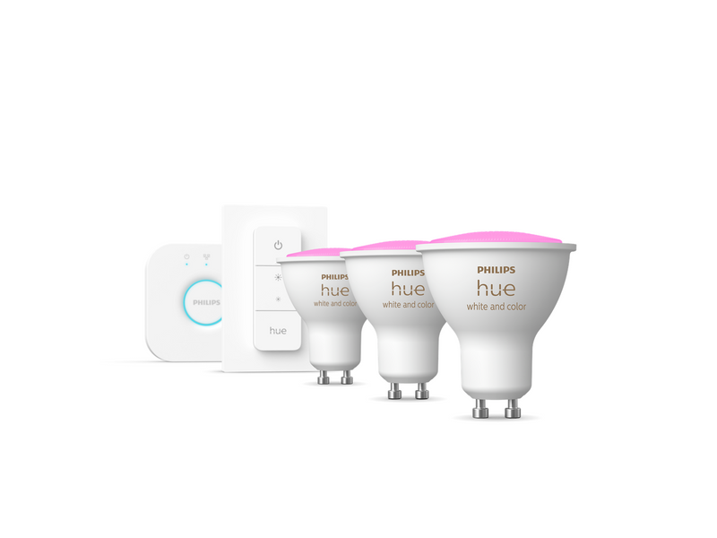 Philips Hue Color GU10 Spotlight - Starter kit with 3 bulbs