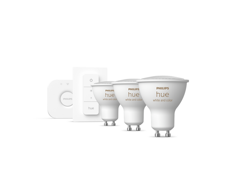 Philips Hue Color GU10 Spotlight - Starter kit with 3 bulbs