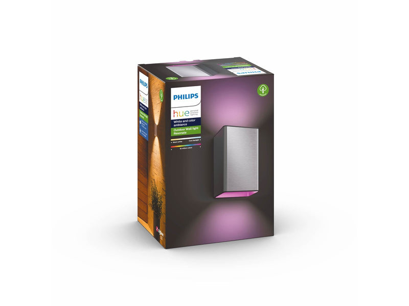 Philips Hue Outdoor Resonate Wandleuchte - Inox