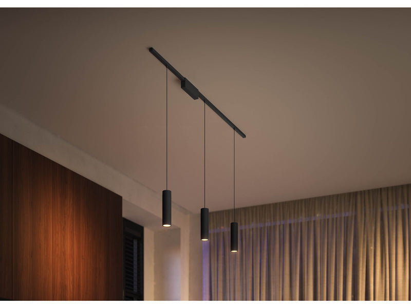 Philips Hue Perifo Ceiling Pendant - 3 Cylinders - Black