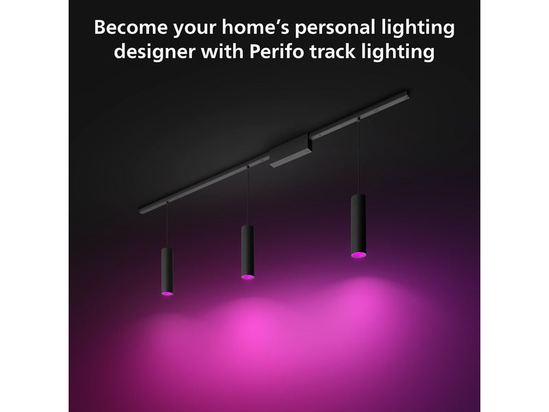 Philips Hue Perifo Ceiling Pendant - 3 Cylinders - Black