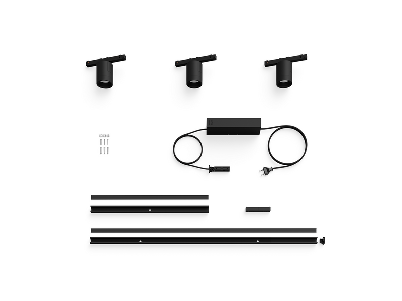 Philips Hue Perifo Ceiling Set - 3 Cylinder Spots - Black