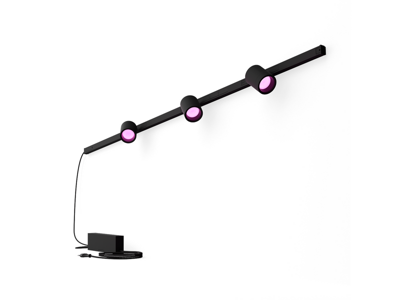 Philips Hue Perifo Ceiling Set - 3 Cylinder Spots - Black