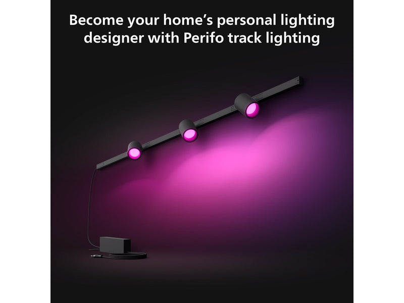 Philips Hue Perifo Ceiling Set - 3 Cylinder Spots - Black