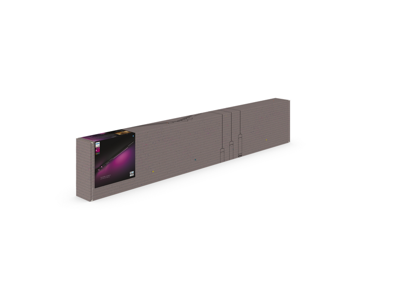 Philips Hue Perifo Ceiling Set - 3 Cylinder Spots + Lightbar - Black