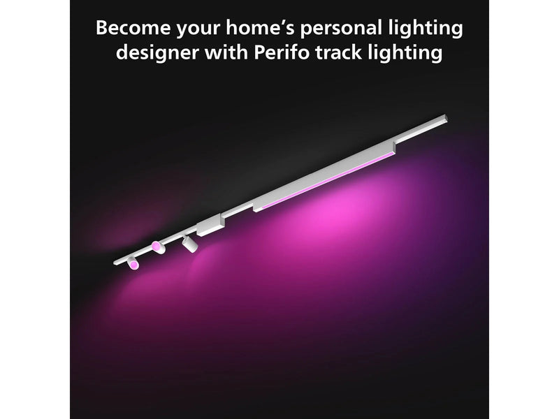Philips Hue Perifo Ceiling Set - 3 Cylinder Spots + Lightbar - White