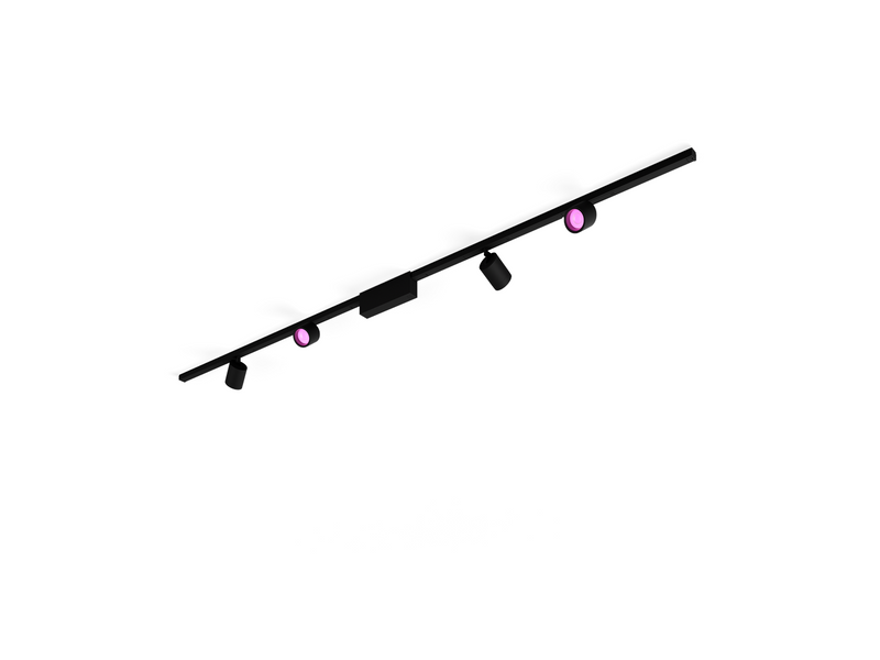 Philips Hue Perifo Ceiling Set - 4 Cylinder Spots - Black