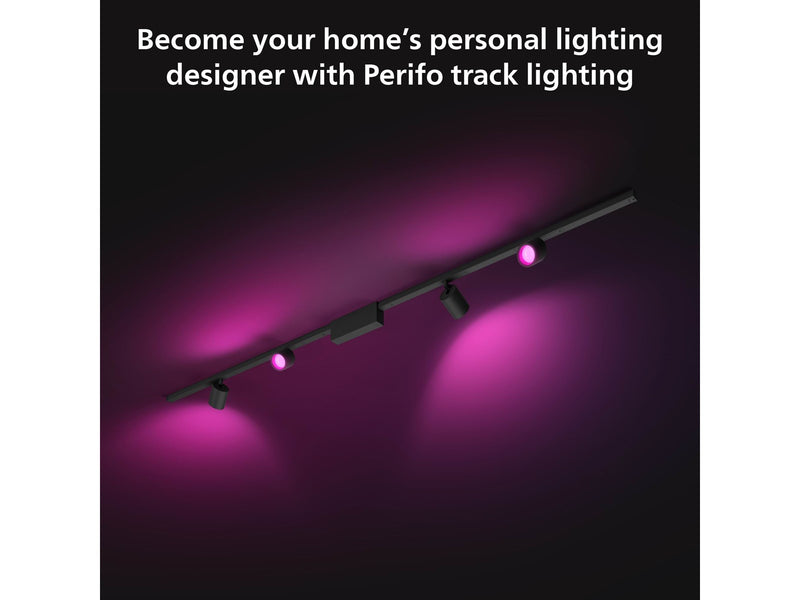 Philips Hue Perifo Ceiling Set - 4 Cylinder Spots - Black
