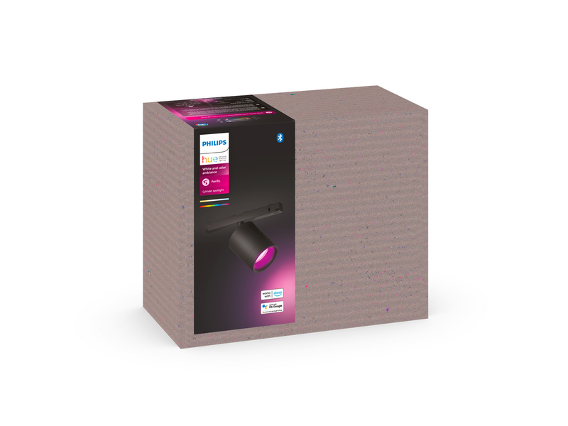 Philips Hue Perifo Cylinder Spotlight - Black